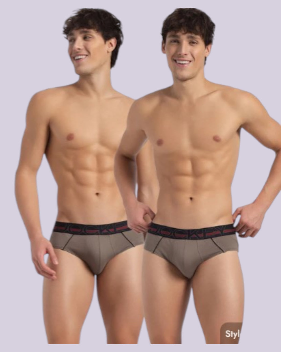 Jockey US14 Men's Super Combed Cotton Solid Brief with Ultrasoft Waistband (Garter Colors May Vary) (Pack of 2)