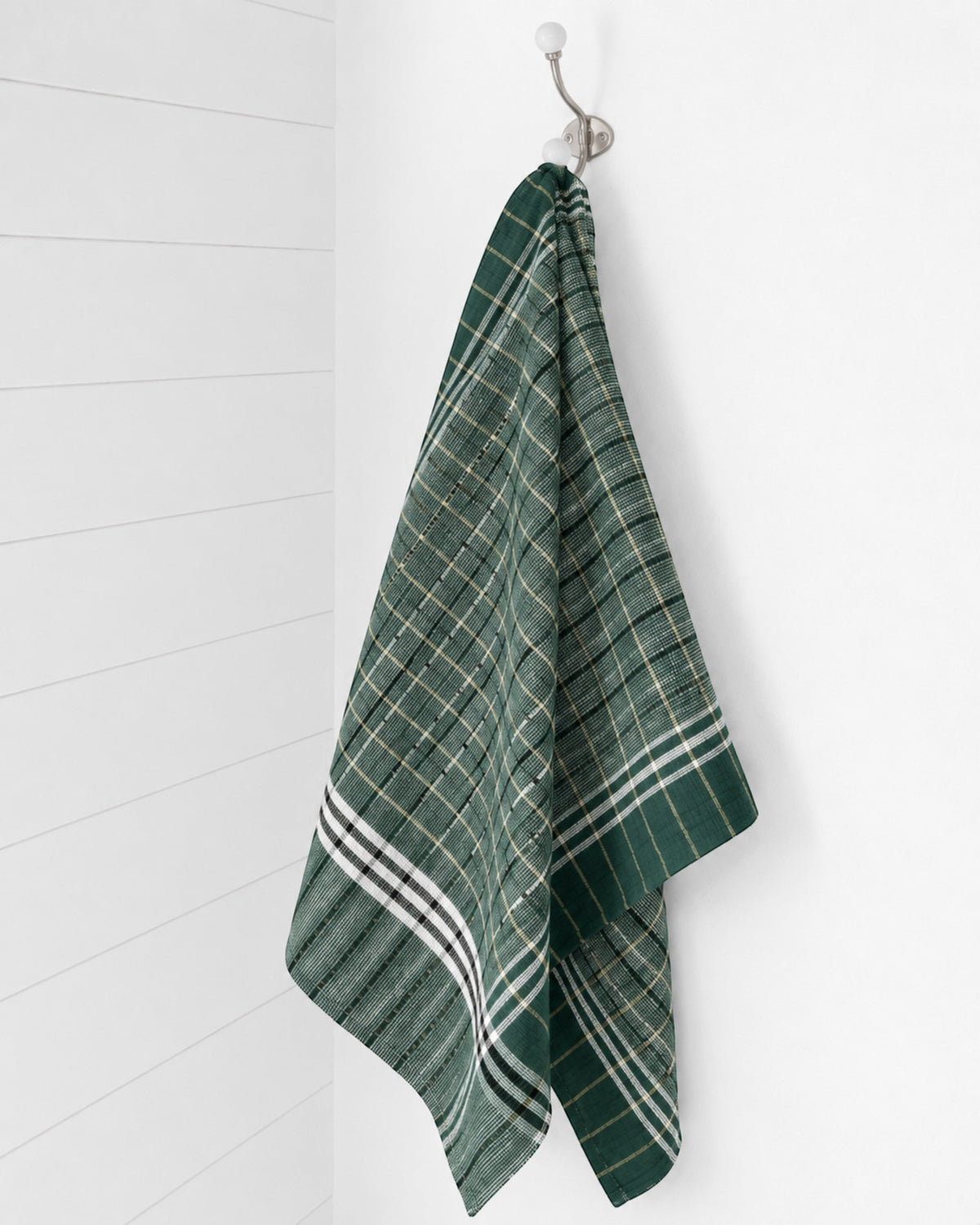 Folded large cotton bath towels for men and women pack of 5