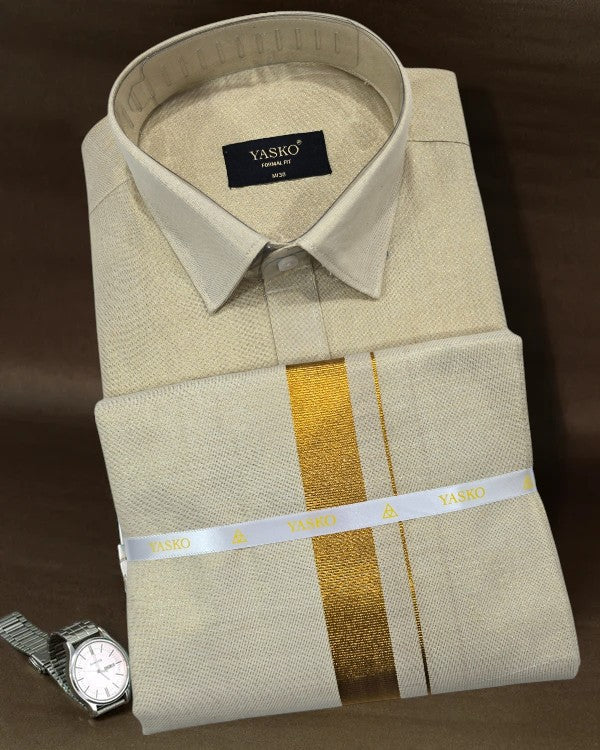 Combo of Shirt and Dhoti | Traditional Wedding Set for Men |