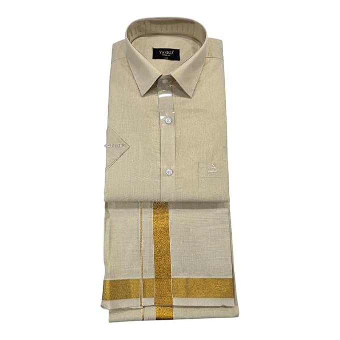 Combo of Shirt and Dhoti | Traditional Wedding Set for Men |
