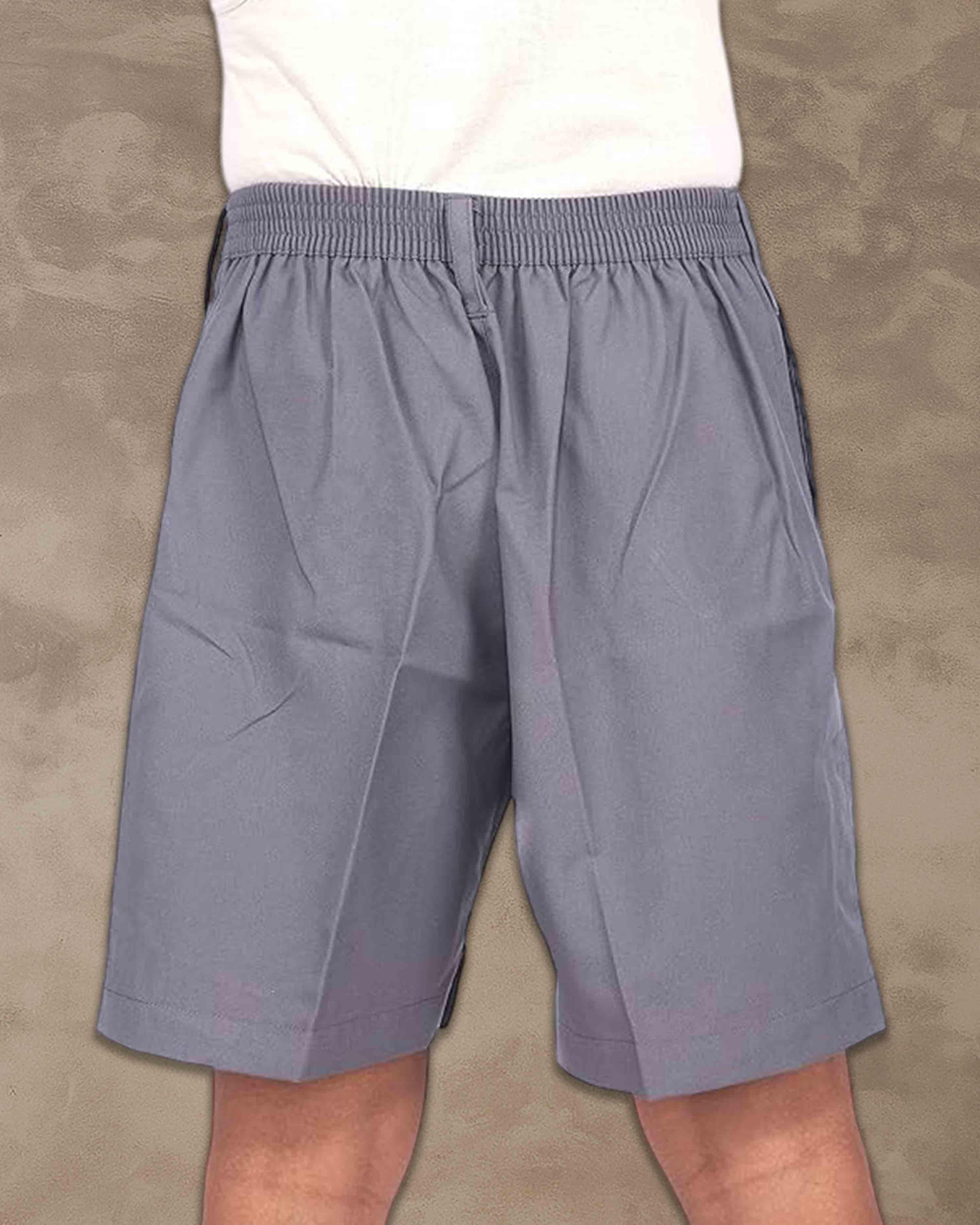 Boys Cotton Shorts, Elastic Waist Half Pants, Regular Fit Sports Shorts