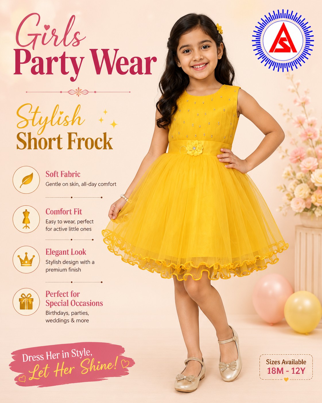 girls-golden-yellow-net-party-frock.