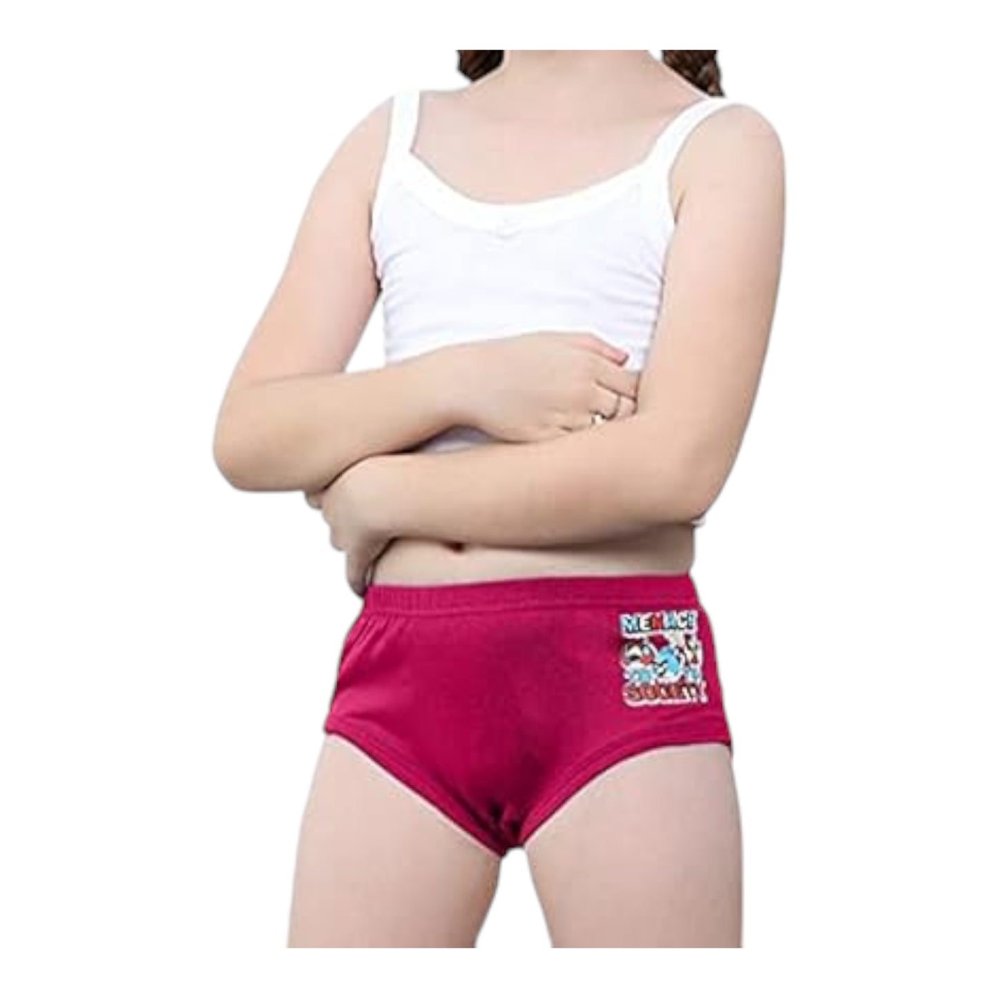 Girls Inner Elastic IE Brief Jetty (Pack of 6) Colour May Vary