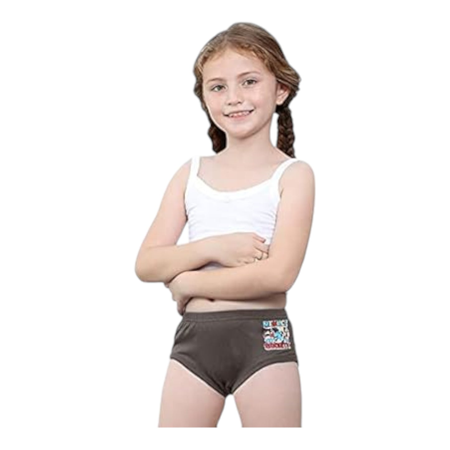 Girls Inner Elastic IE Brief Jetty (Pack of 6) Colour May Vary