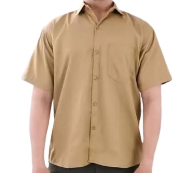 School Uniform for kids | Formal Uniform Shirts for Boys/Girls | Readymade Stitched Shirt for Students |  VIVEKANANDA UNIFORMHALF SHIRT |