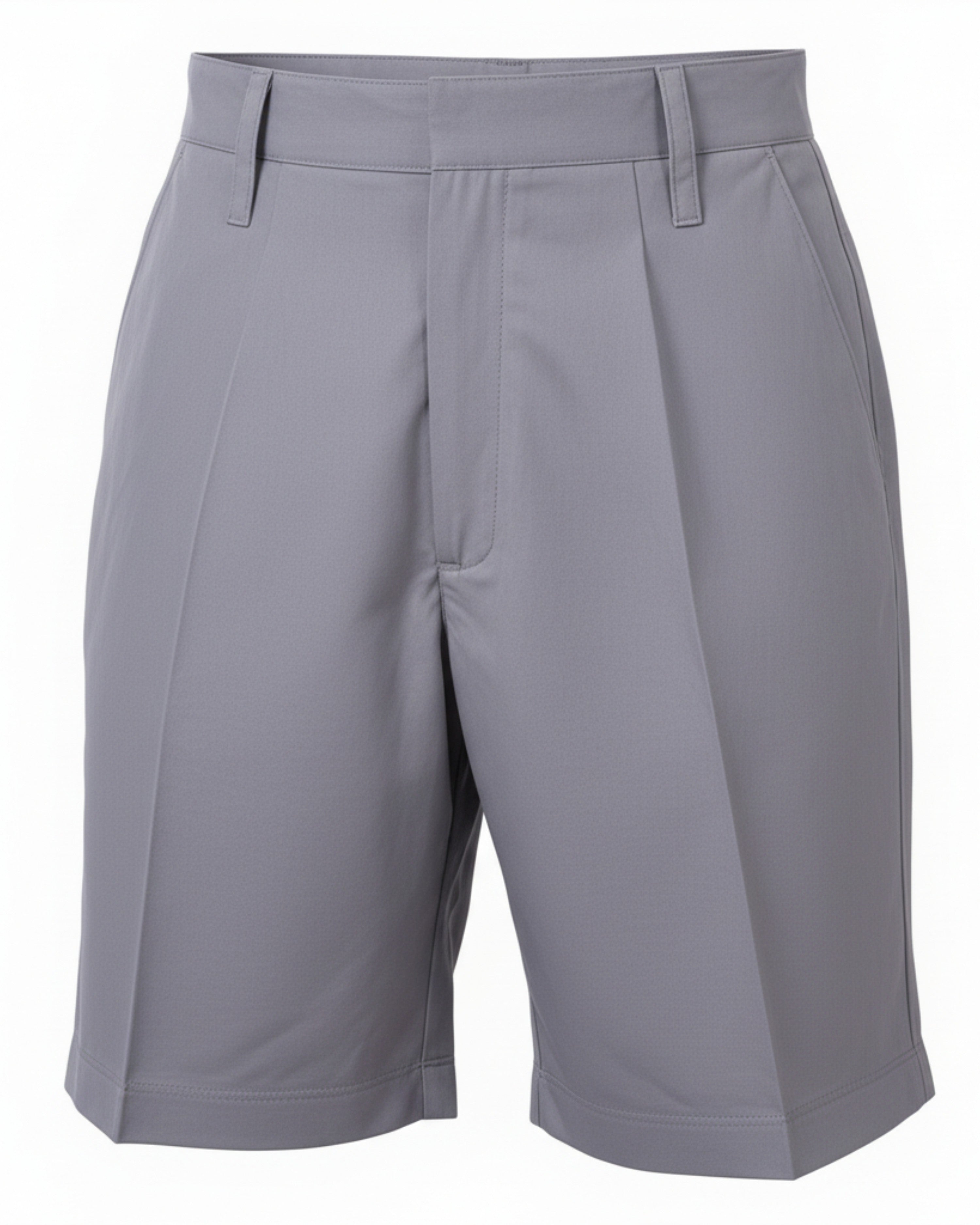Kendriya Vidyalaya (KV)School Uniform Half Pant for Boys, Cotton Plain Shorts, Light Grey, Elastic Waist, Regular Fit