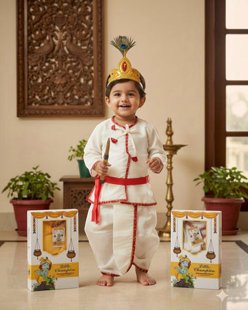 Krishna dress for kids and baby boys Bal Krishna Janmashtami costume