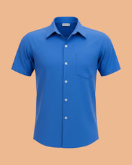 School Uniform for kids | Formal Uniform Shirts for Boys | Readymade Stitched Shirt for Students-Blue Shirt