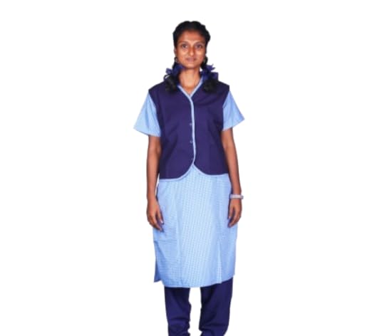 Full Girls School Uniform  Chudidhar Set | Readymade Stitched, Regular Fit for Girls   | CHUDIDHAR SET |