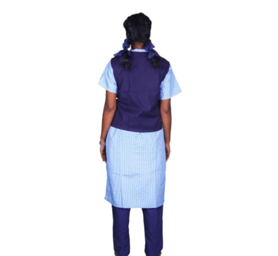 Full Girls School Uniform  Chudidhar Set | Readymade Stitched, Regular Fit for Girls   | CHUDIDHAR SET |