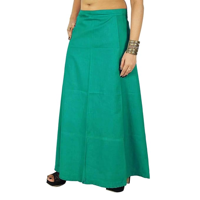 Pure Cotton Readymade Inskirt Saree Petticoat for Women's | Plain Solid Indian Readymade Inskirt Saree | Peticote Innerwear for Women Saree Petticoats