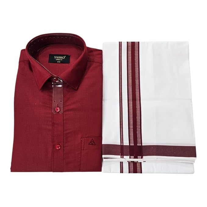 Combo of Shirt and Dhoti | Traditional Wedding Set for Men |