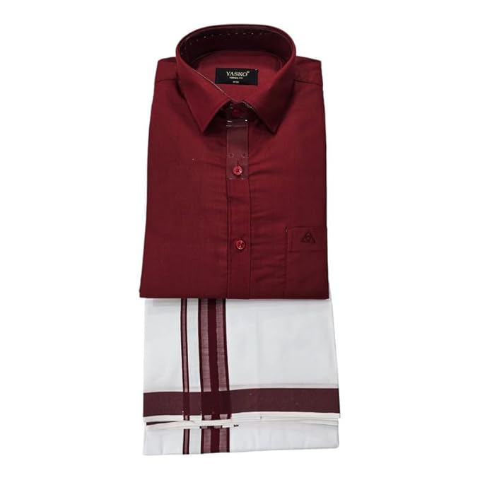 Combo of Shirt and Dhoti | Traditional Wedding Set for Men |