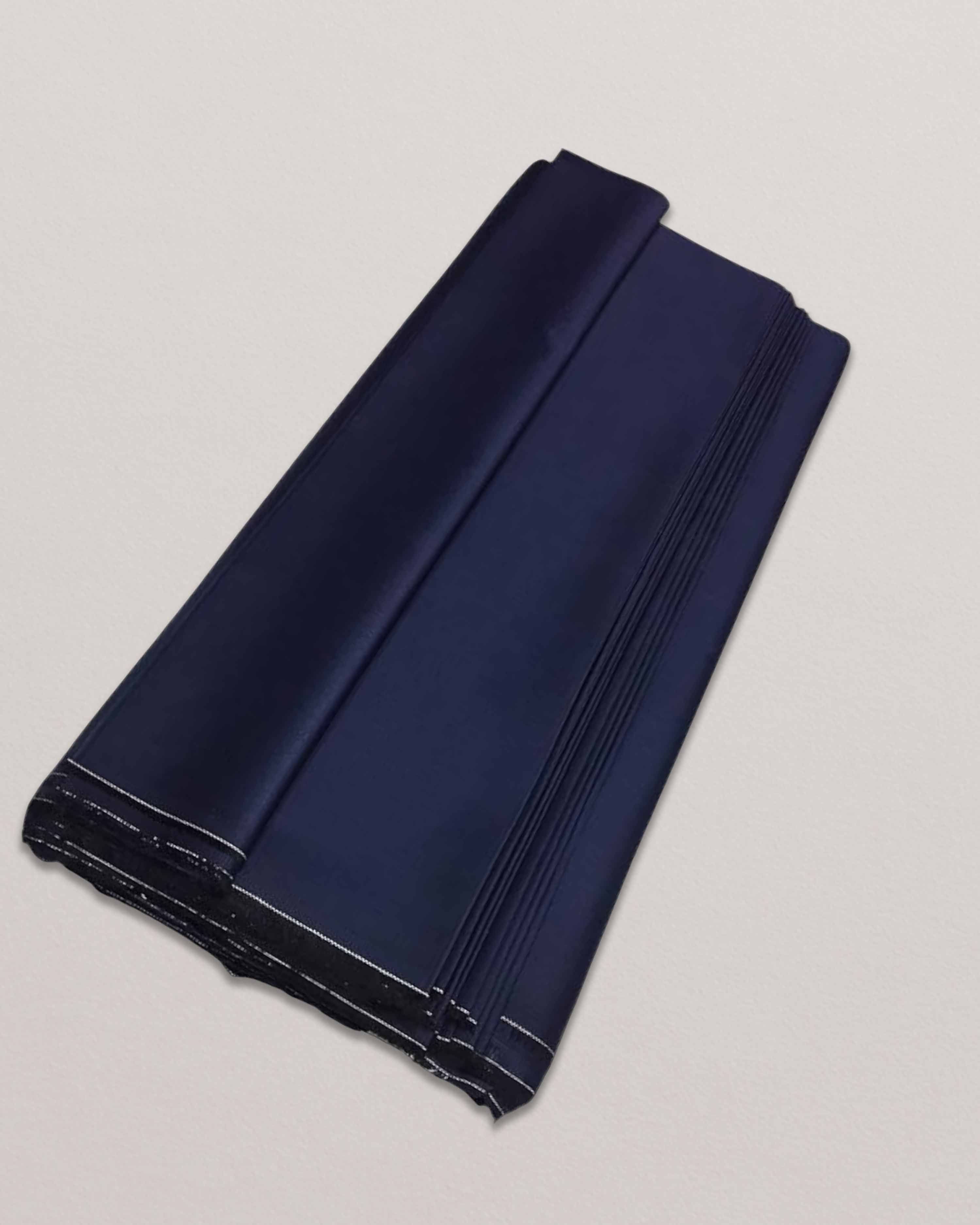 Cotton silk fabrics -Navy Blue