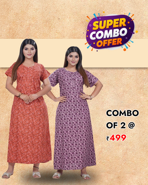 Cotton Nighty Combo