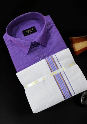 Combo of Shirt and Dhoti | Traditional Wedding Set for Men |