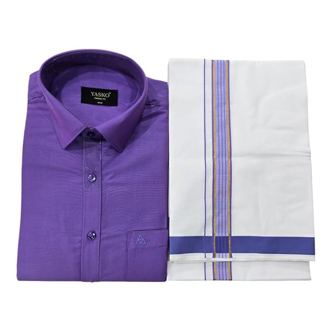 Combo of Shirt and Dhoti | Traditional Wedding Set for Men |