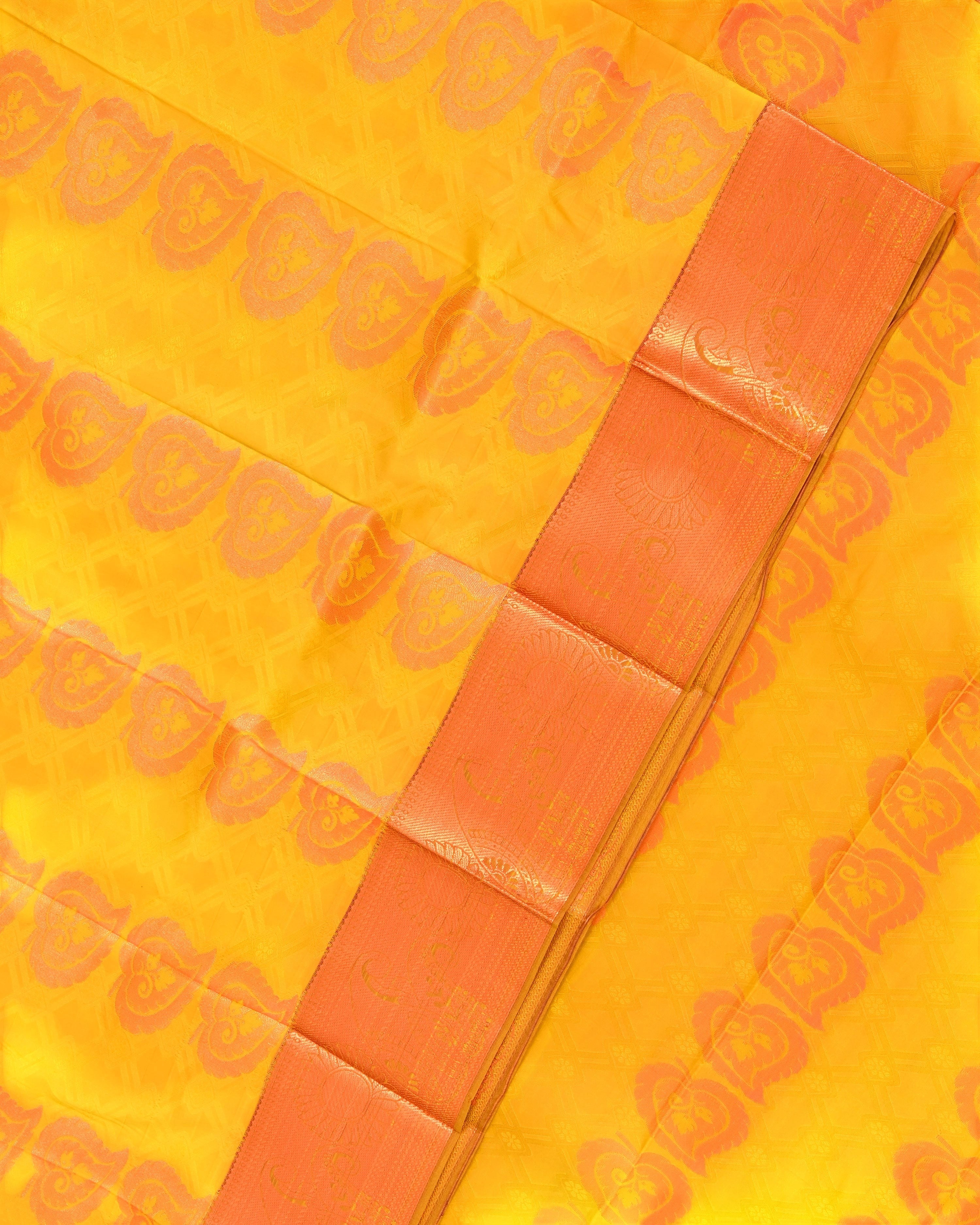 Mango yellow saree
