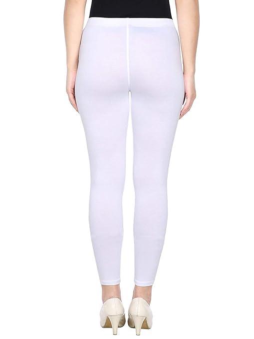 Super Stretchable Ankle Length Leggings for Women | Regular Fit Lycra Leggings for Women's and Girls (PACK 1 )