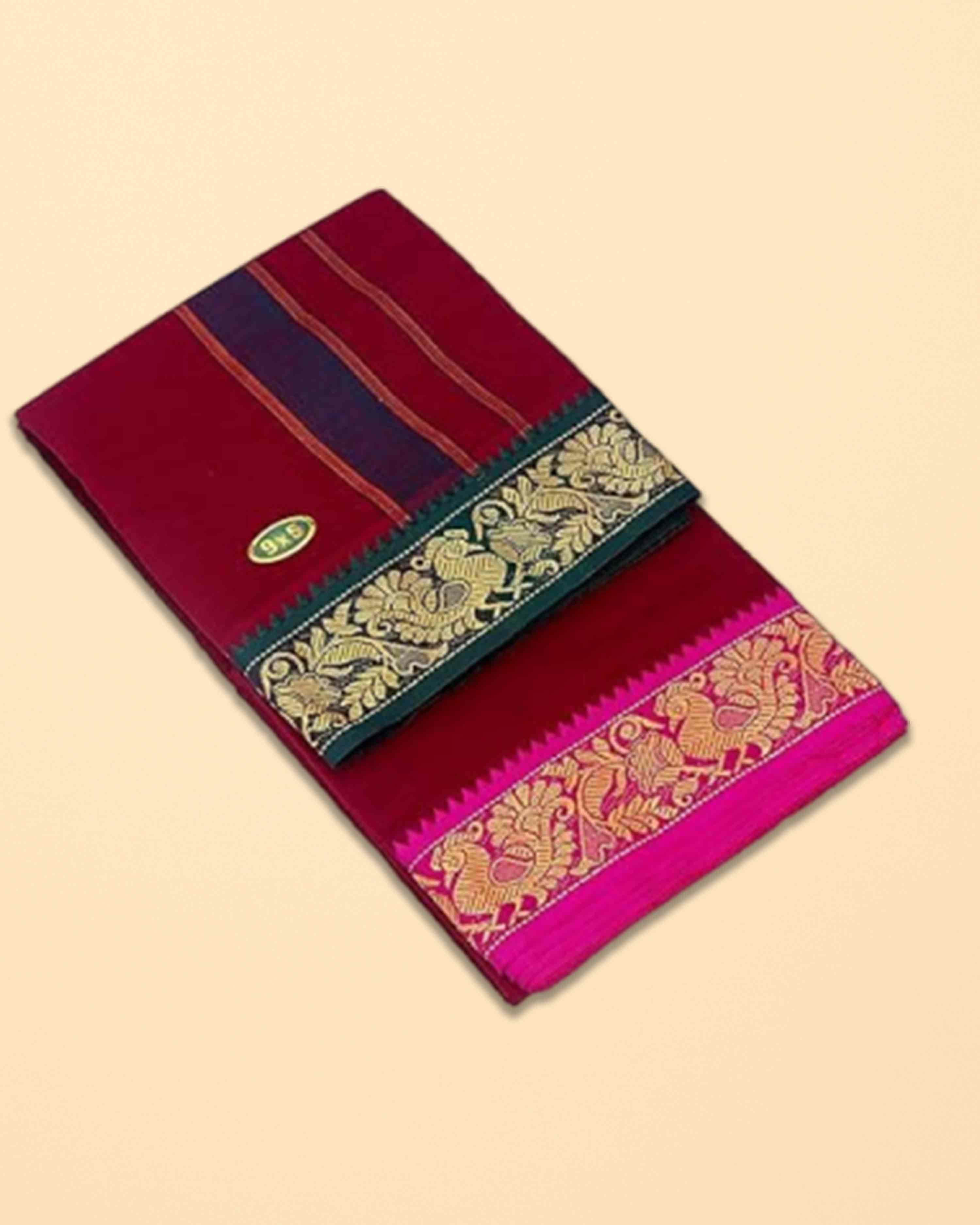 9X5 COLOUR DHOTI FANCY BORDER