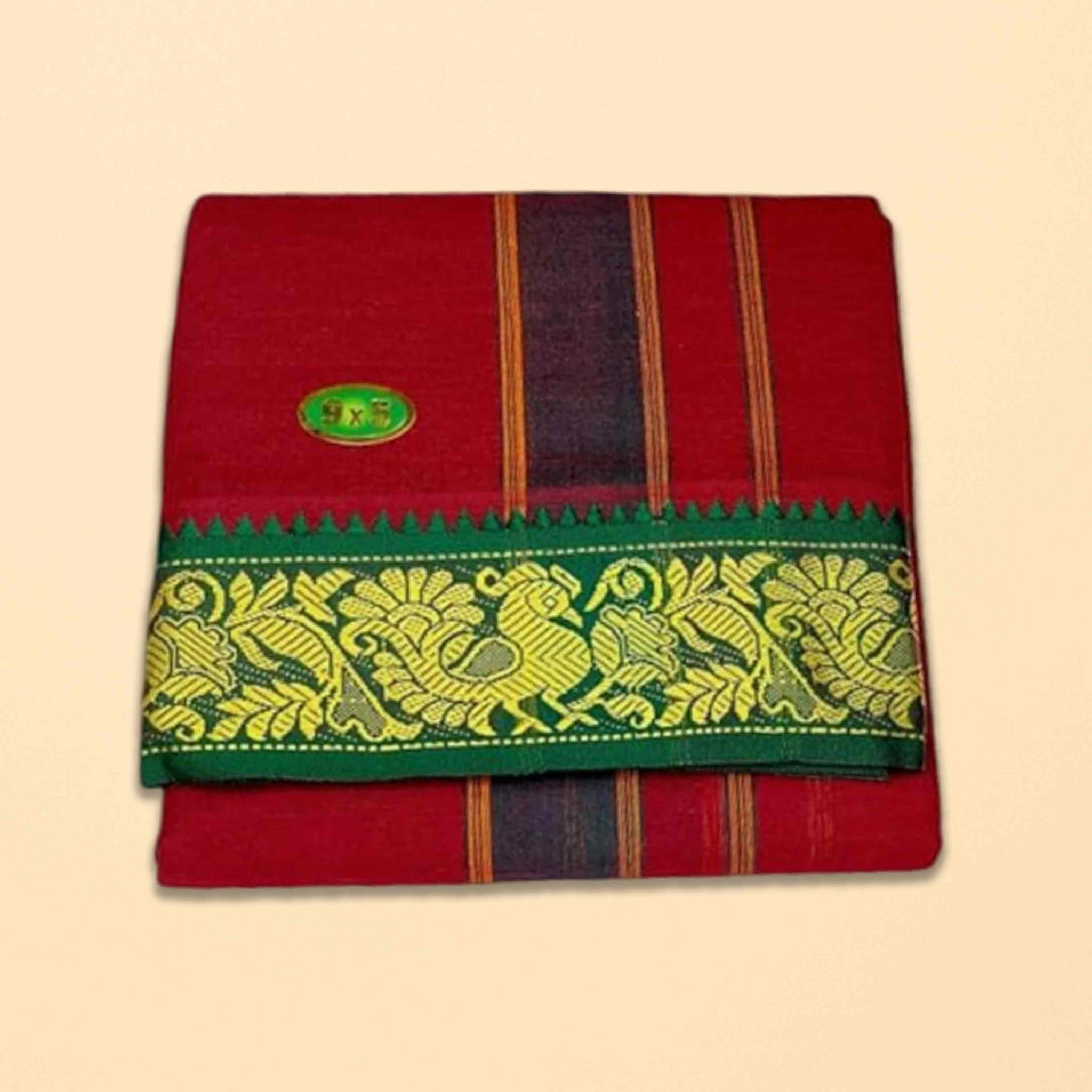 9X5 COLOUR DHOTI FANCY BORDER