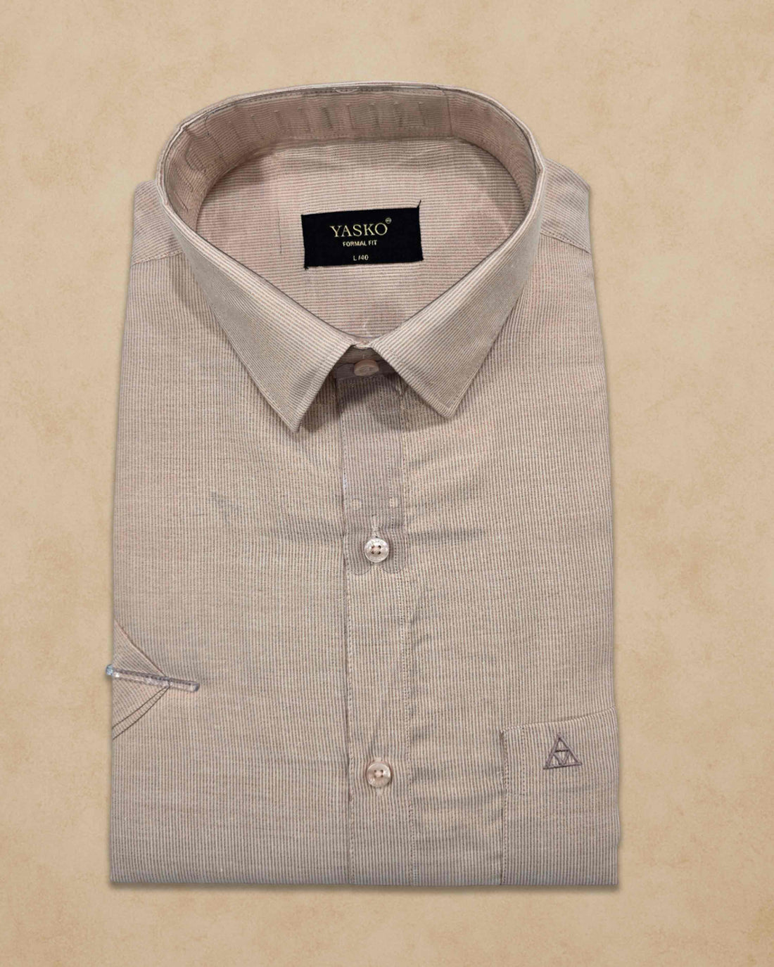 Combo of Shirt and Dhoti | Traditional Wedding Set for Men Half sleeve - Copper