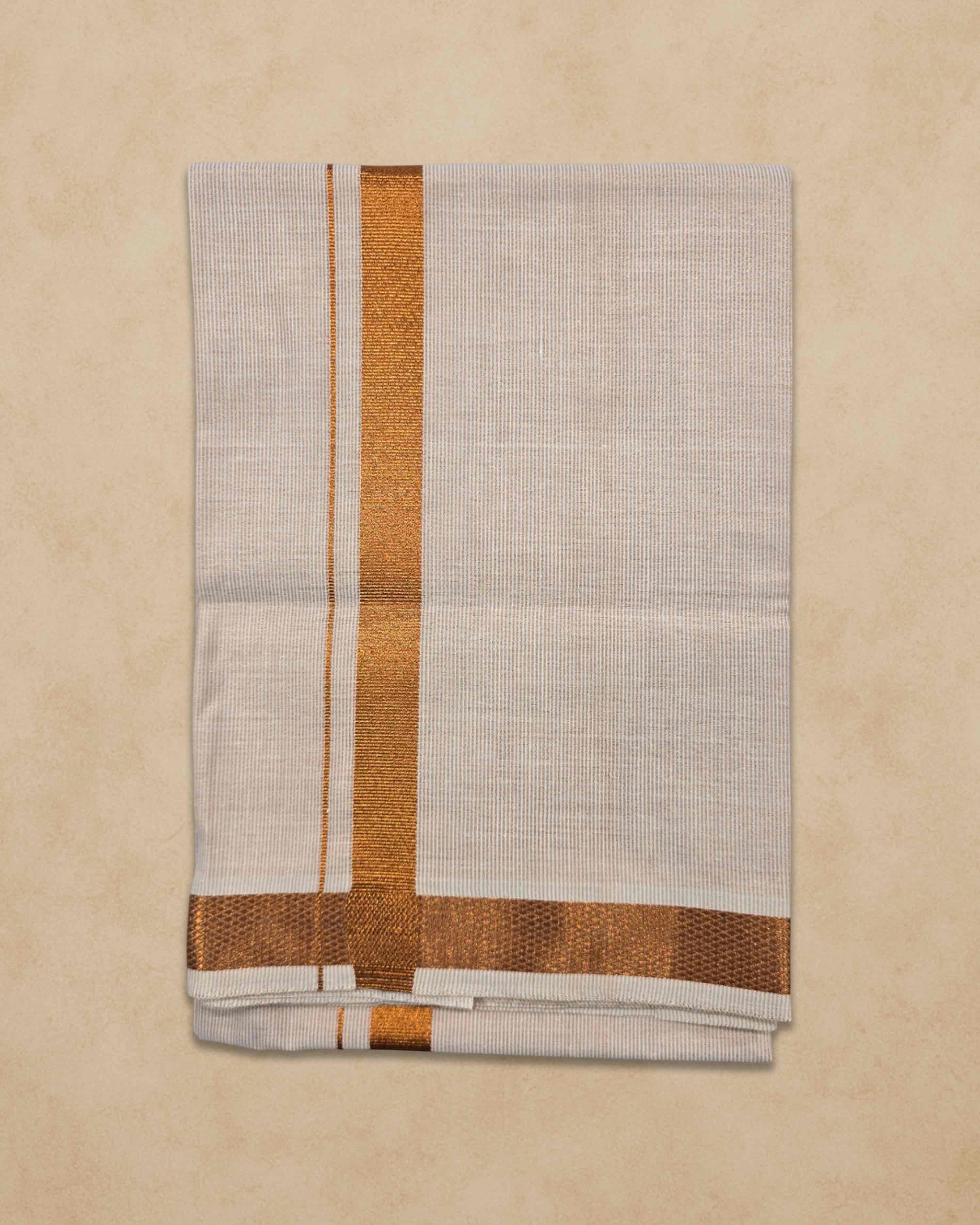 Combo of Shirt and Dhoti | Traditional Wedding Set for Men Full sleeve - Copper
