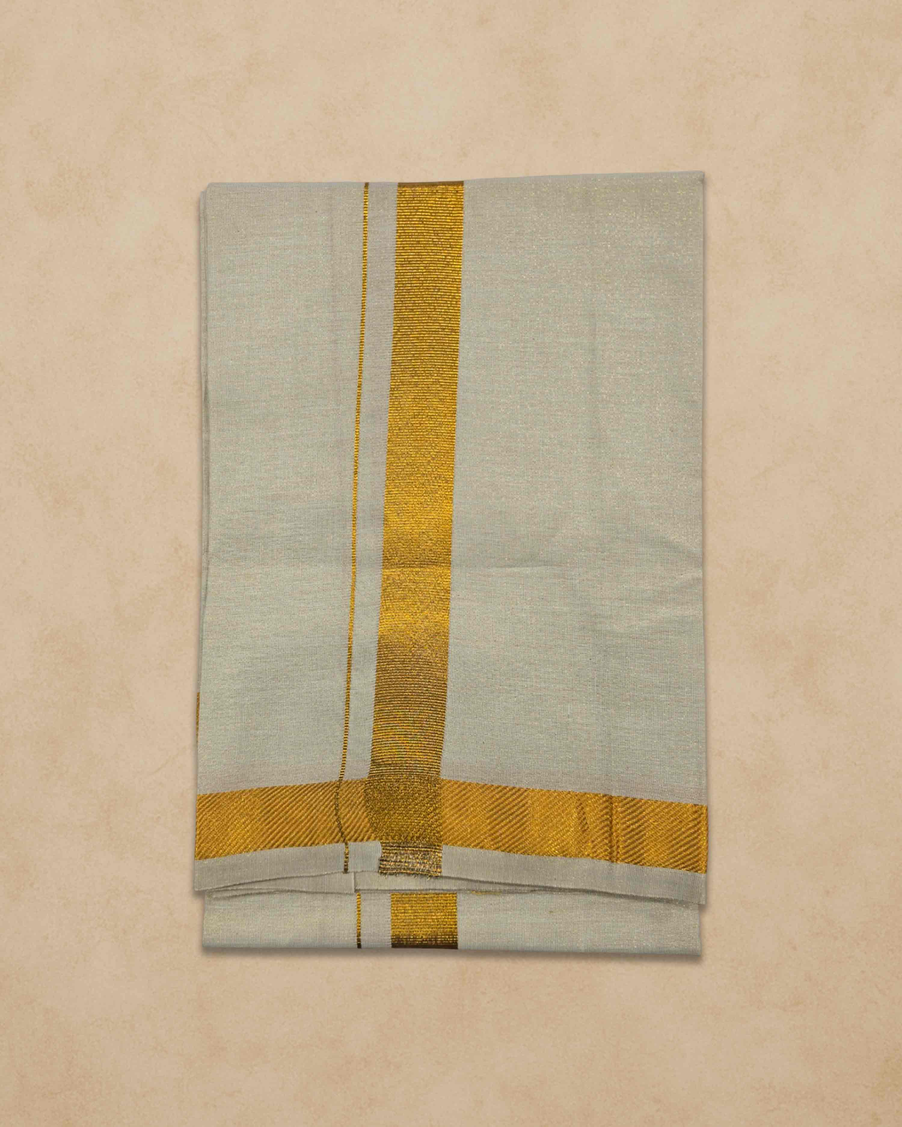Combo of Shirt and Dhoti | Traditional Wedding Set for Men Full sleeve - Gold