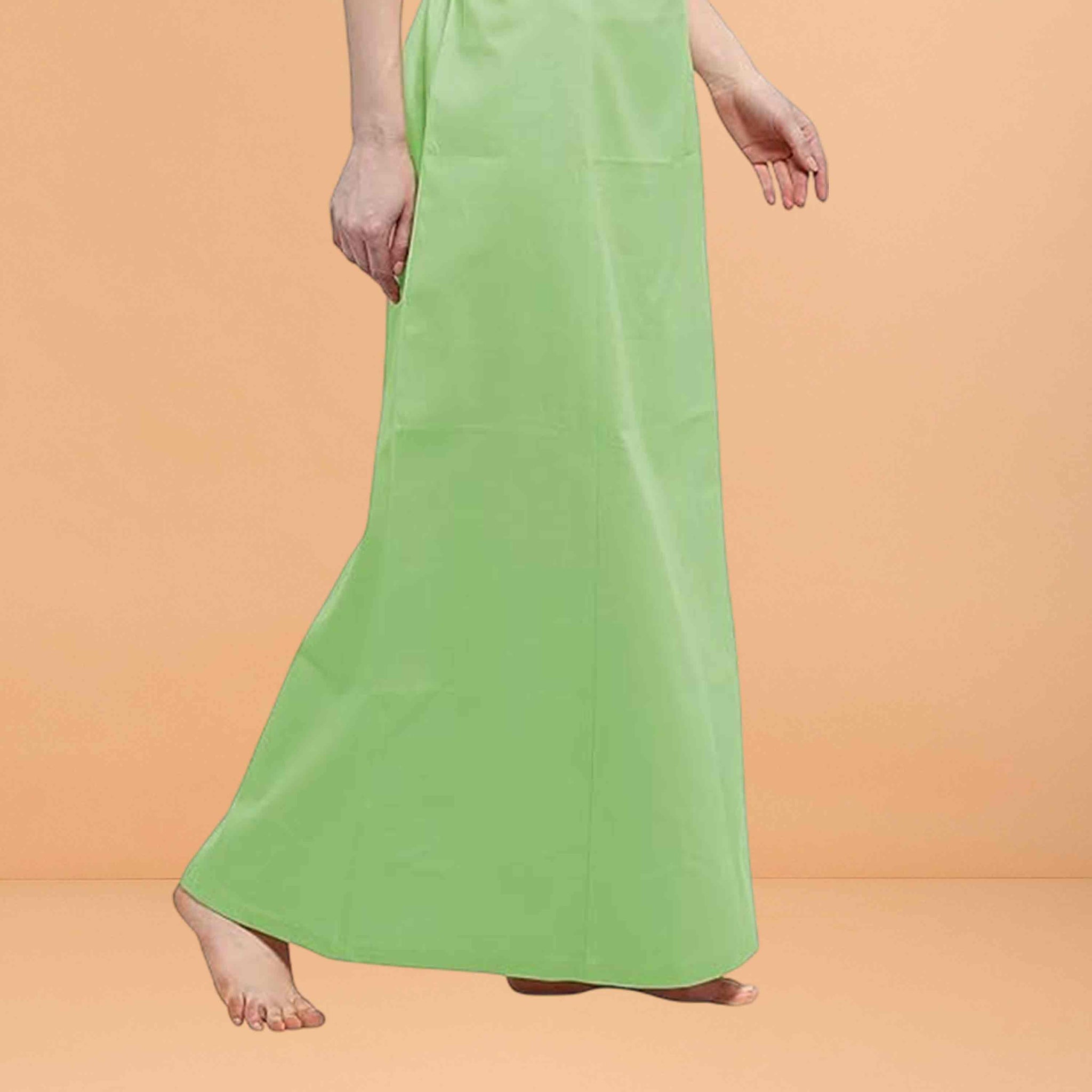 Pure Cotton Readymade Inskirt Saree Petticoat for Women's | Plain Solid Indian Readymade Inskirt Saree | Peticote Innerwear for Women Saree Petticoats - Pistha