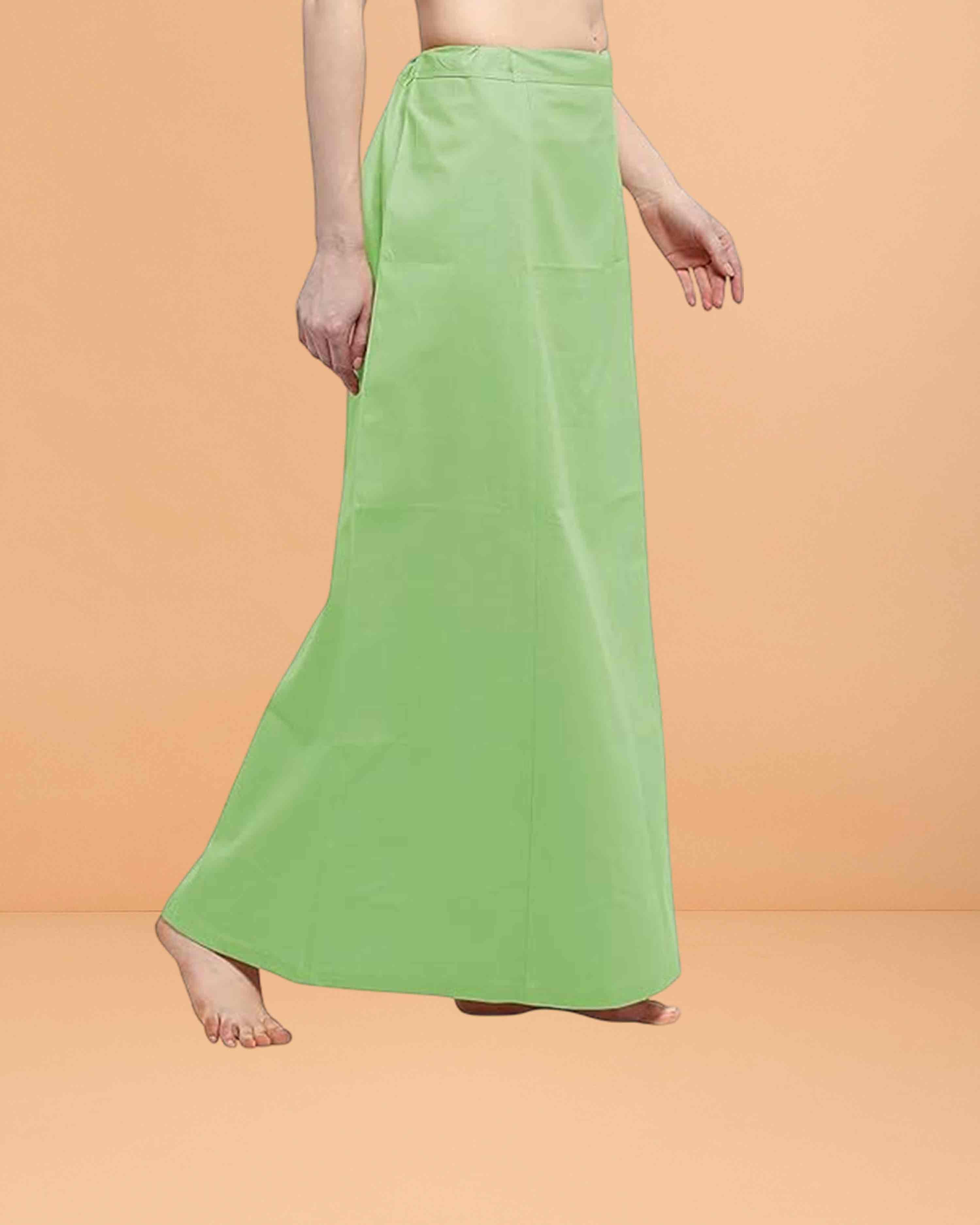 Pure Cotton Readymade Inskirt Saree Petticoat for Women's | Plain Solid Indian Readymade Inskirt Saree | Peticote Innerwear for Women Saree Petticoats - Pistha