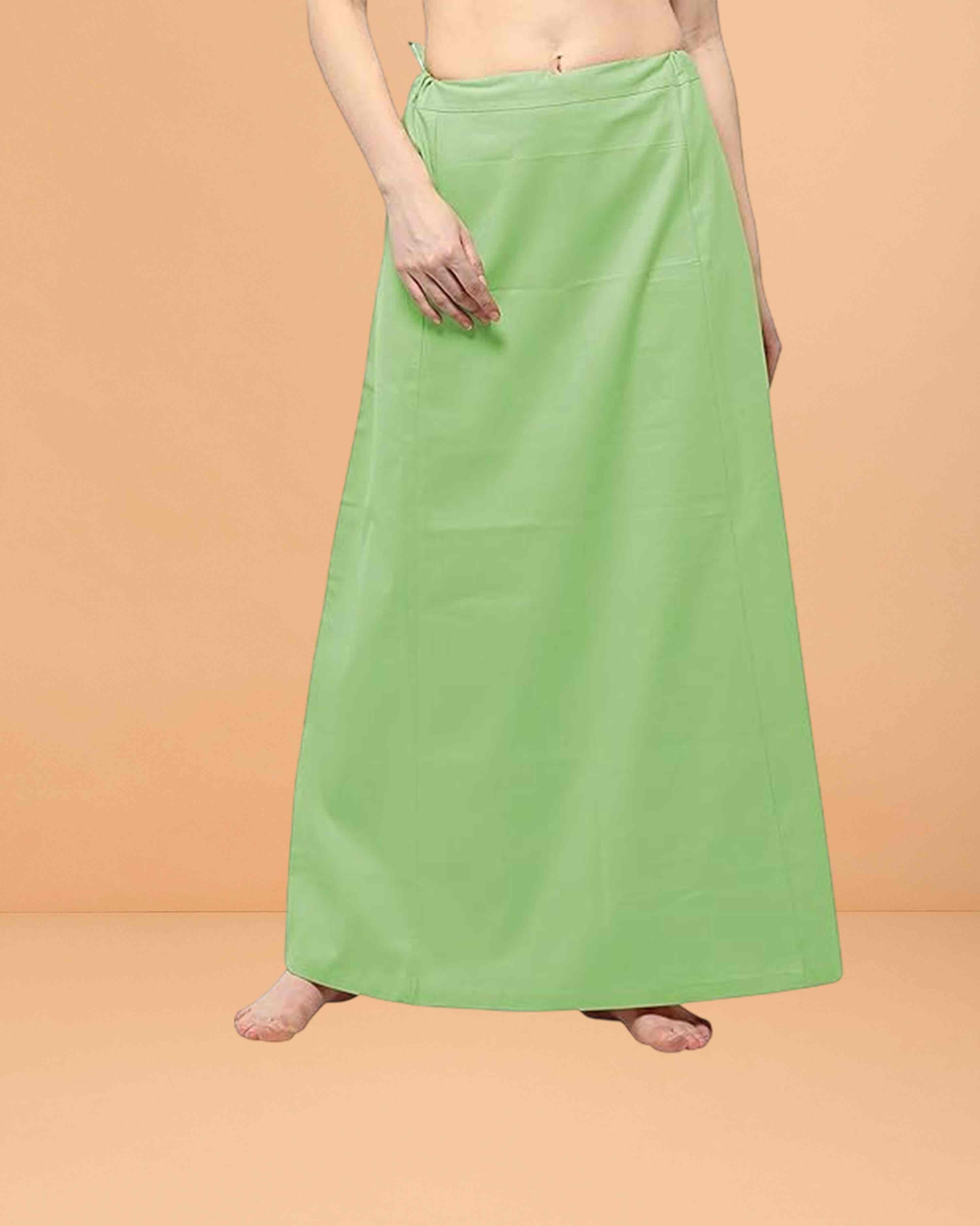 Pure Cotton Readymade Inskirt Saree Petticoat for Women's | Plain Solid Indian Readymade Inskirt Saree | Peticote Innerwear for Women Saree Petticoats - Pistha