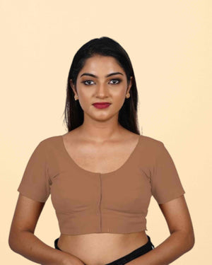 Women's Stylish Round Neck Cotton Comfortable - Beige