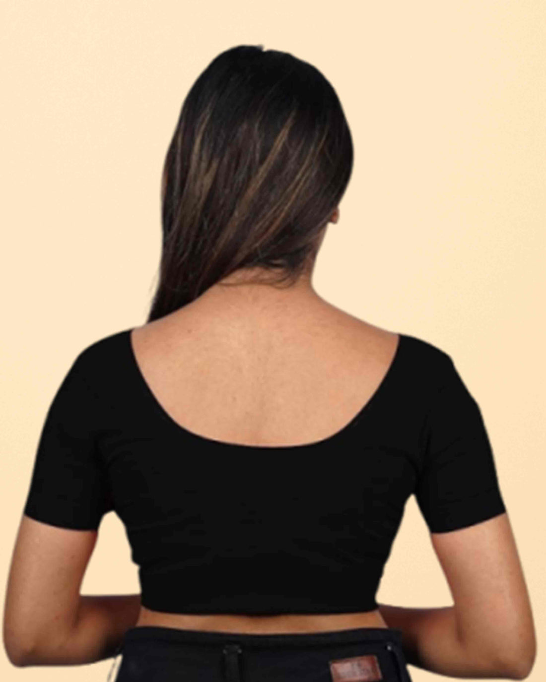 Women's Stylish Round Neck Cotton Comfortable - Black