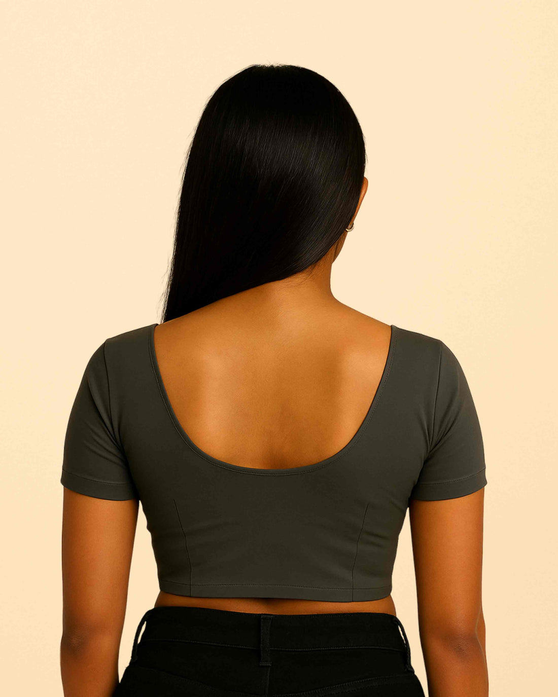 Women's Stylish Round Neck Cotton Comfortable - Grey