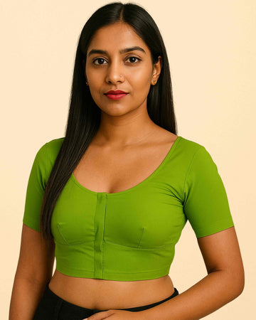 Women's Stylish Round Neck Cotton Comfortable - Light green