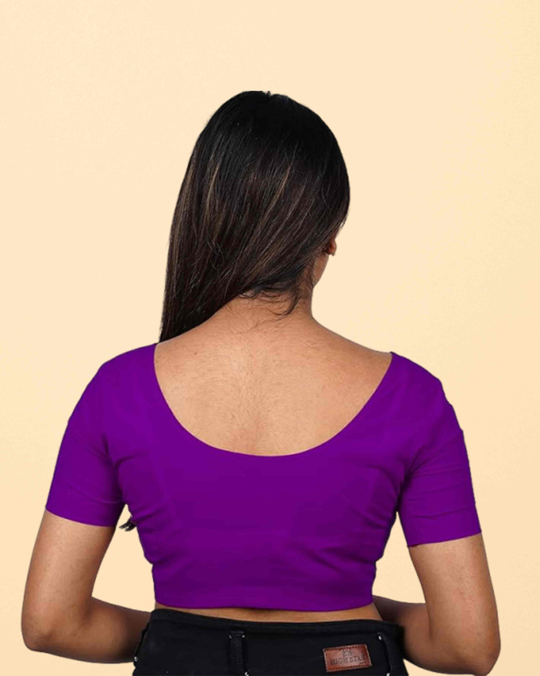 Women's Stylish Round Neck Cotton Comfortable - Purple