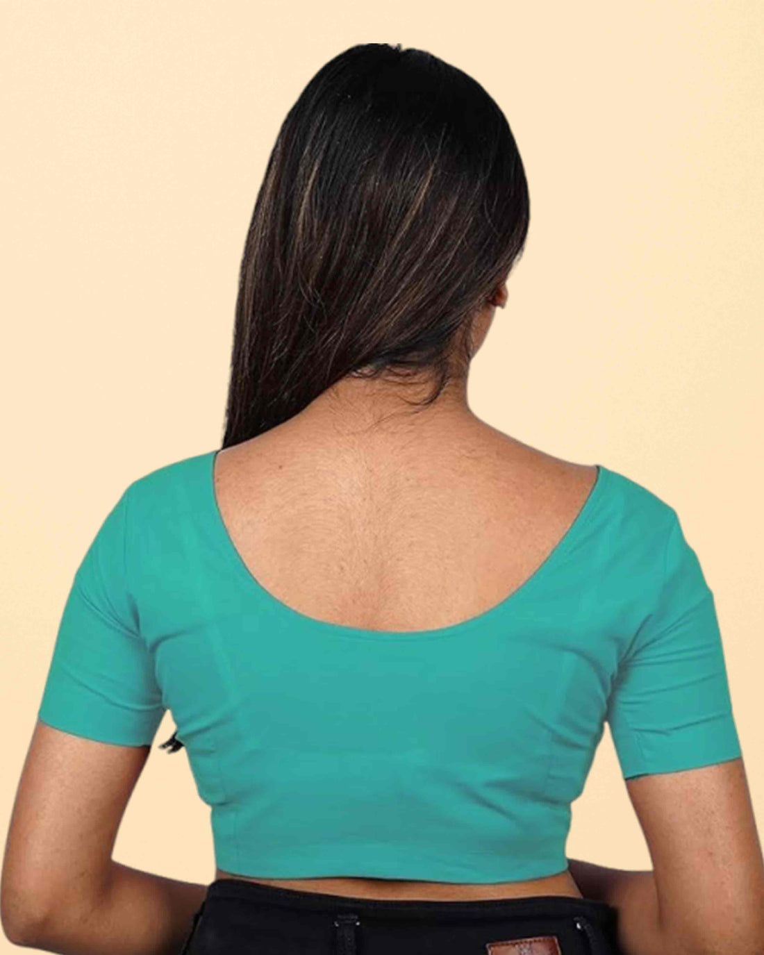 Women's Stylish Round Neck Cotton Comfortable - Sky blue