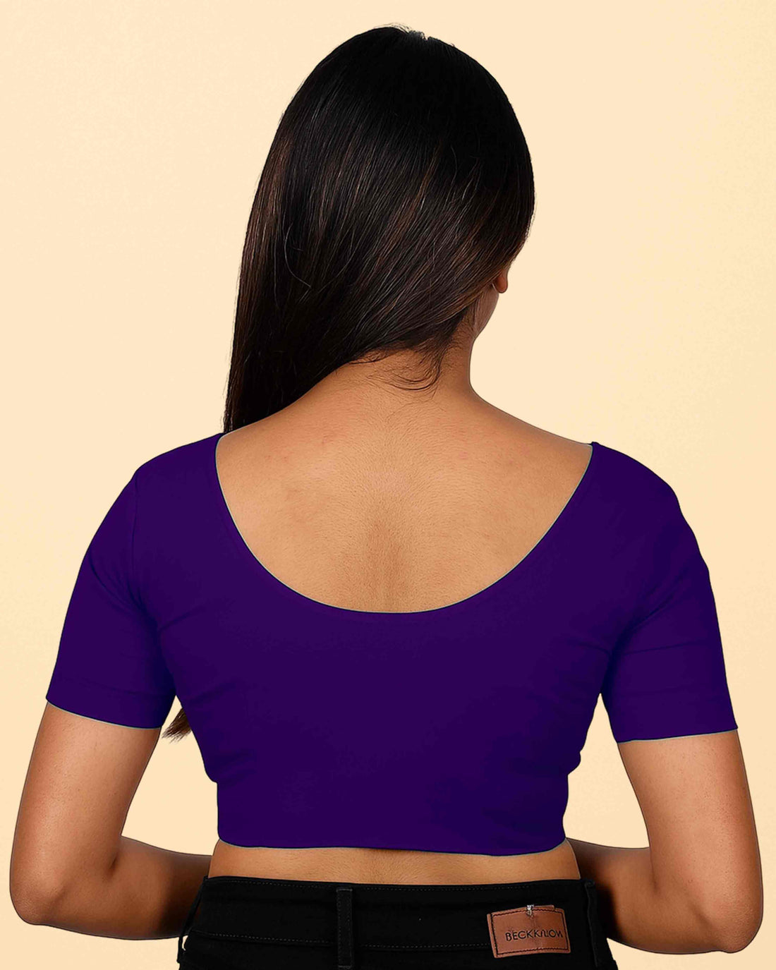 Women's Stylish Round Neck Cotton Comfortable - Violet