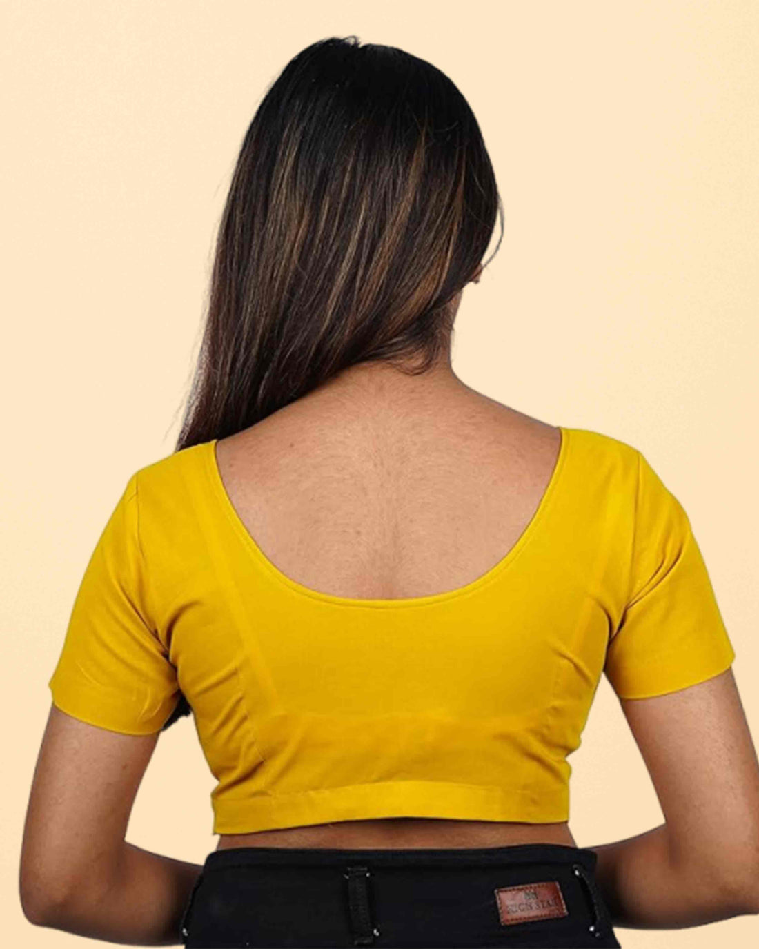 Women's Stylish Round Neck Cotton Comfortable - Yellow