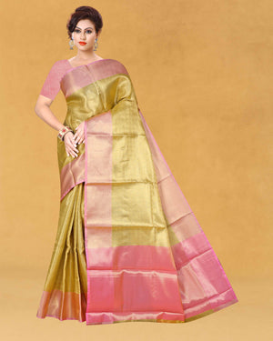 Women's Banarasi Traditional Tissue Saree - Celebrity