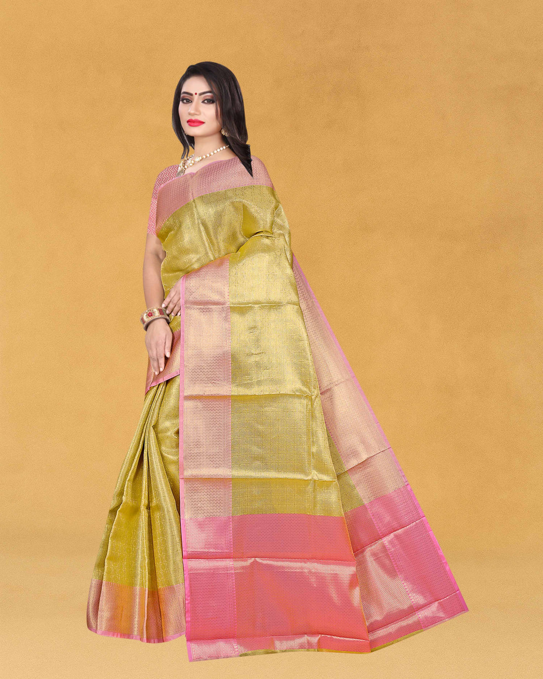 Women's Banarasi Traditional Tissue Saree - Celebrity