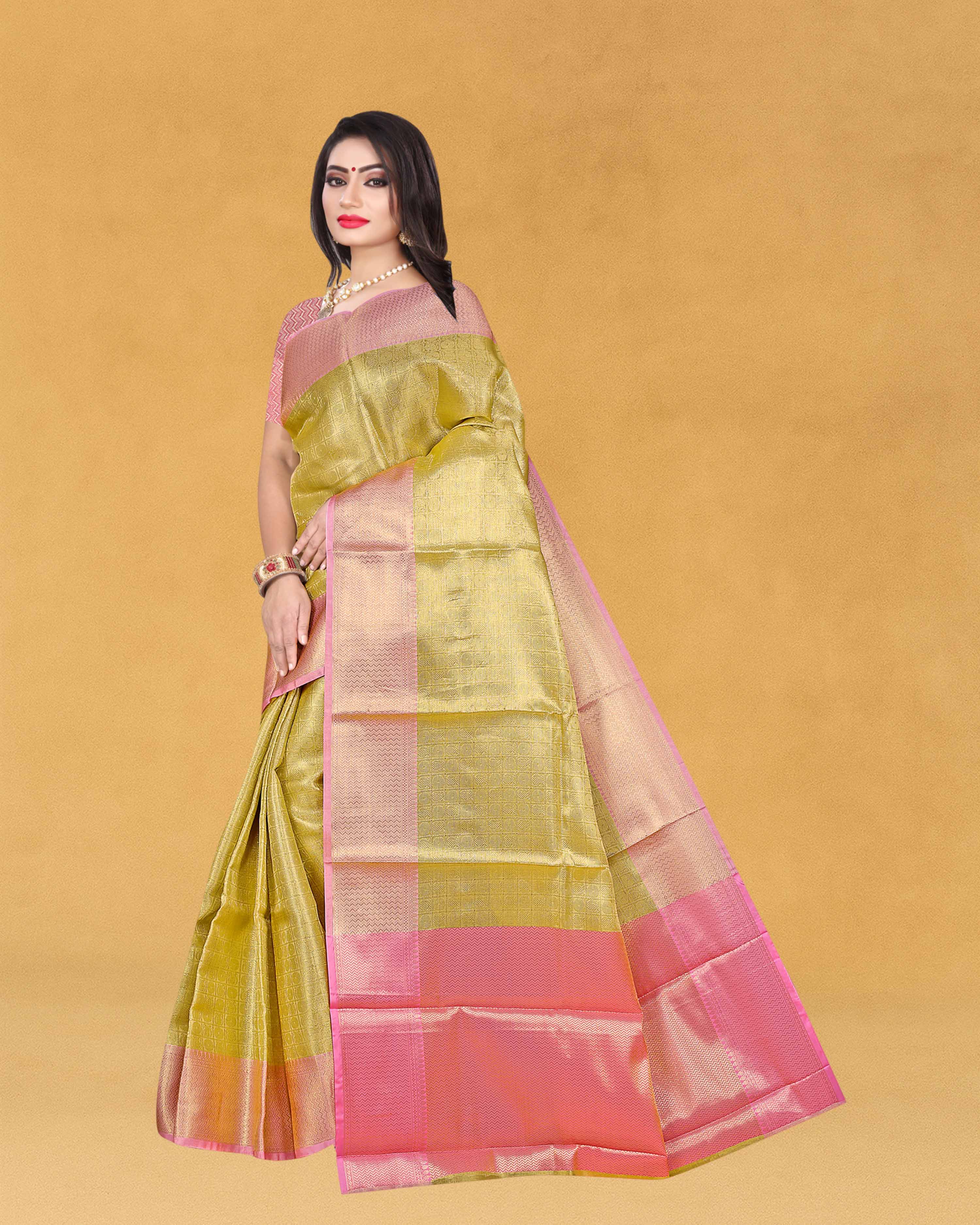Women's Banarasi Traditional Tissue Saree - Celebrity