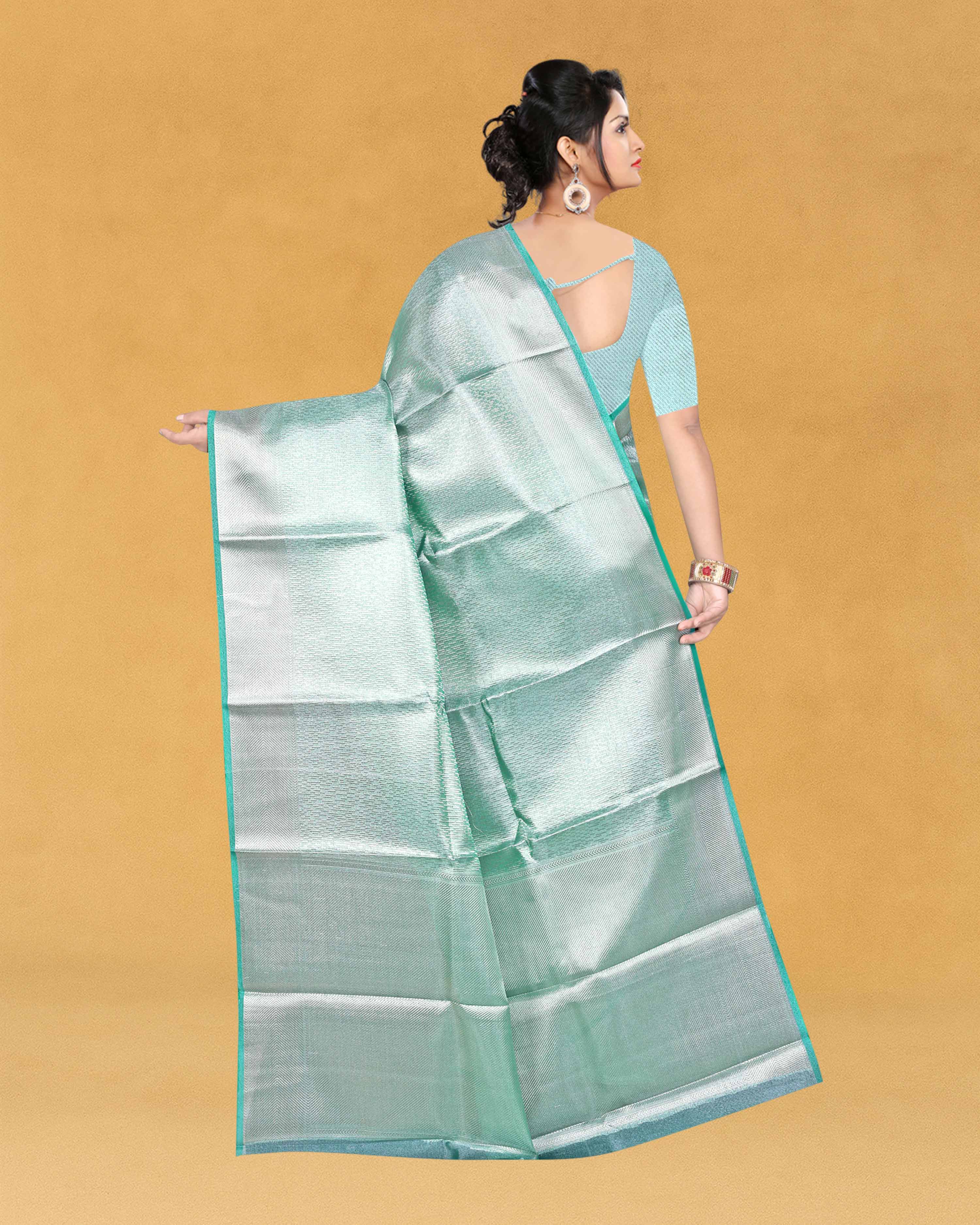 Women's Banarasi Traditional Tissue Saree - Celebrity B