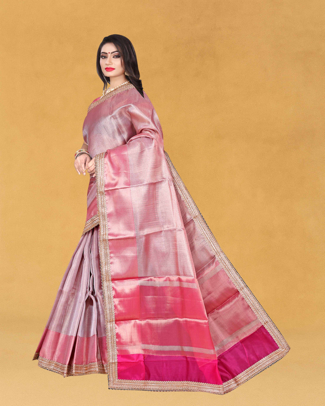 Women's Banarasi Traditional Tissue Saree - Jothika lays