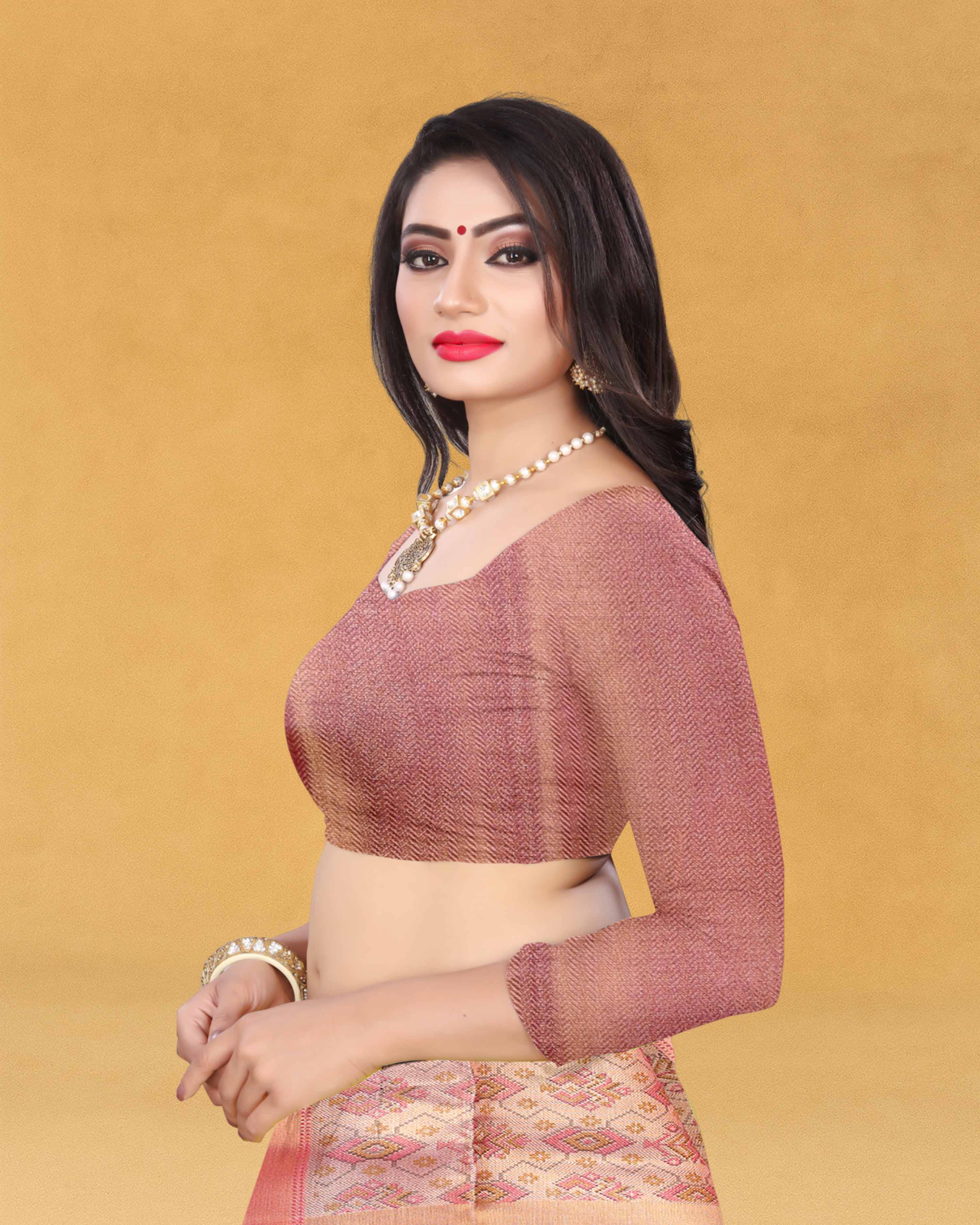 Women's Banarasi Traditional Tissue Saree - Jothika print