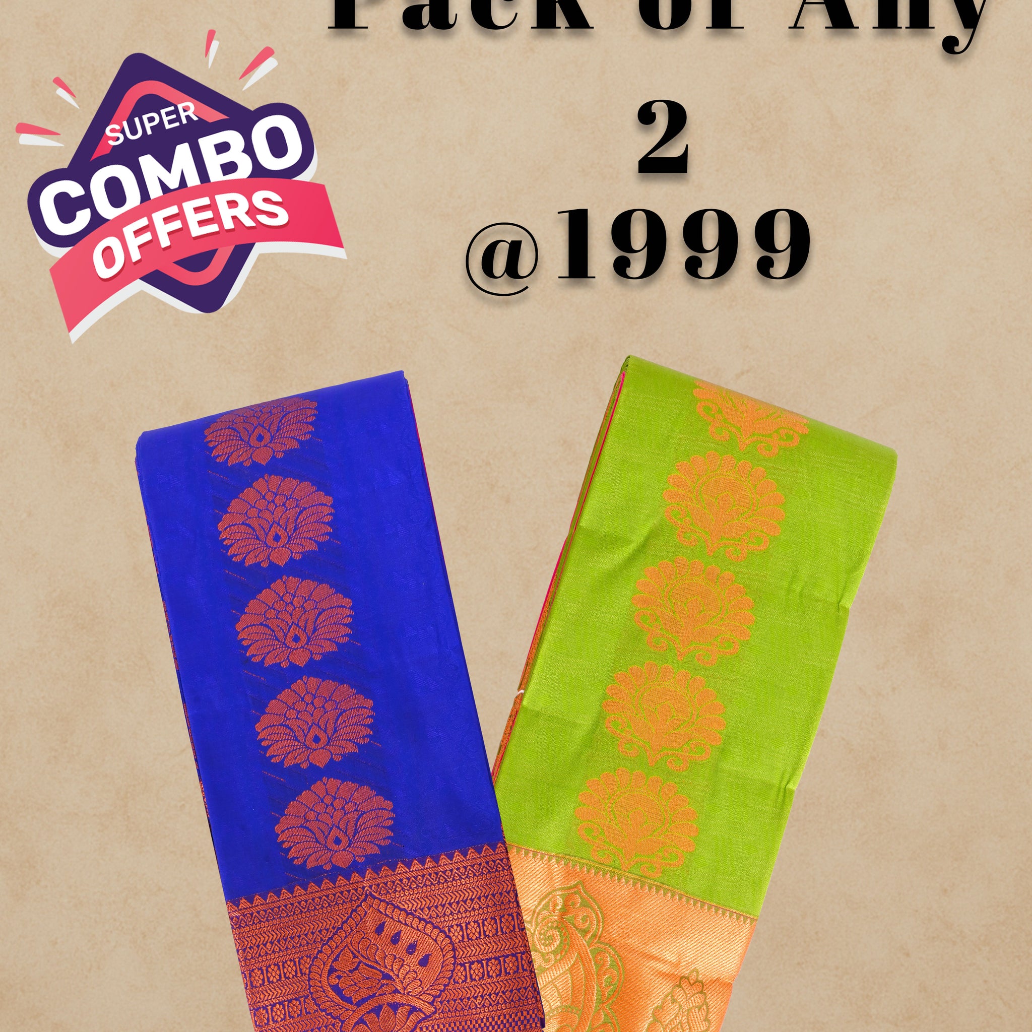 Pack Of Any 2 - Silk Saree Combo