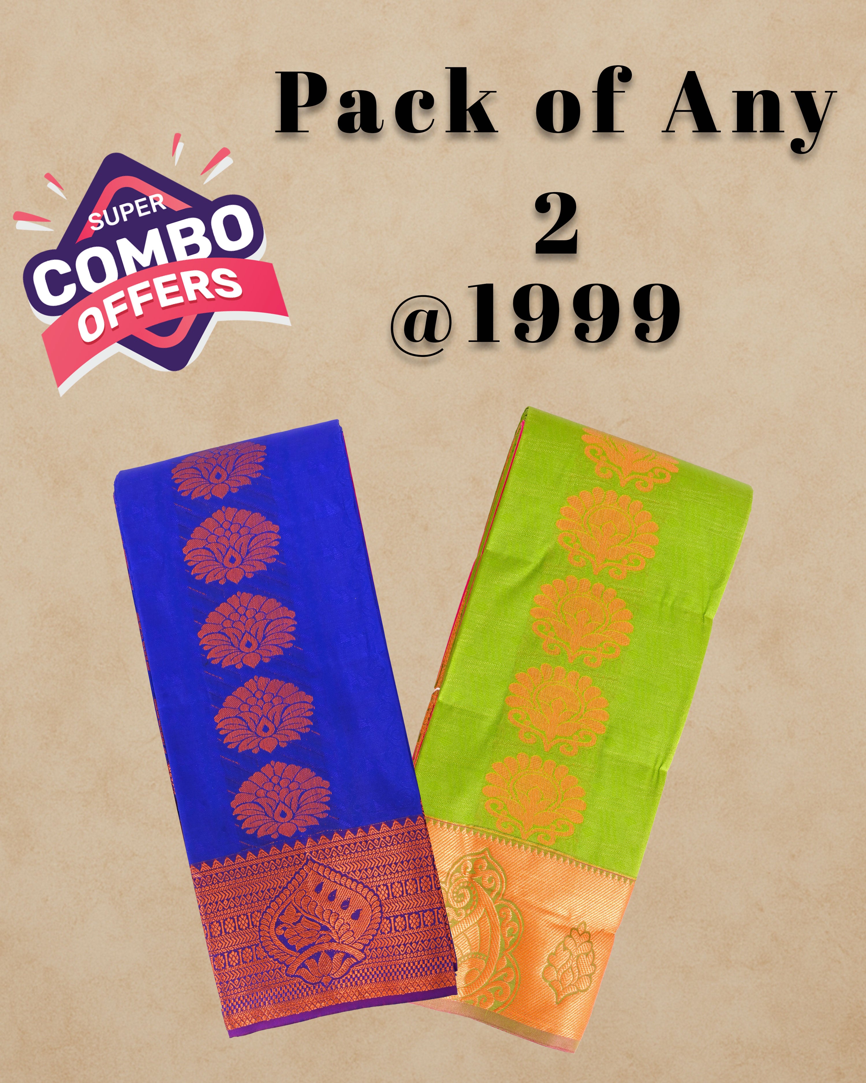 Pack Of Any 2 - Silk Saree Combo