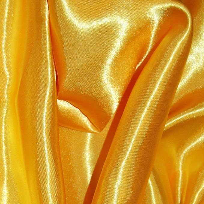 Silky & Shiny Satin Solid Fabric for Dress Garment Cloth Material