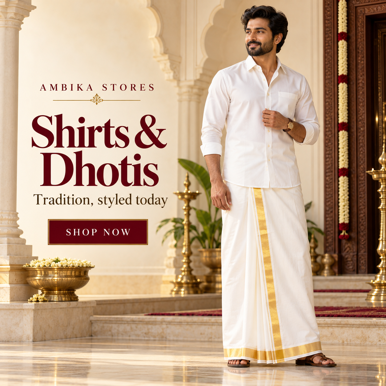Ambika Stores Shirts and Dhotis — Tradition, styled today