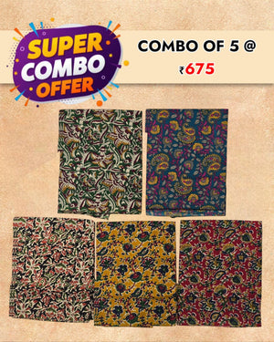 Women's 1 Meter Unstitched Cotton AJRAAK Printed Blouse Material – Multicolor | Ideal for Wedding, Navratri, Durga Puja, Oti Bharan
